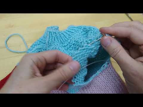 Flax KAL: how to transfer stitches from circular stitch holder