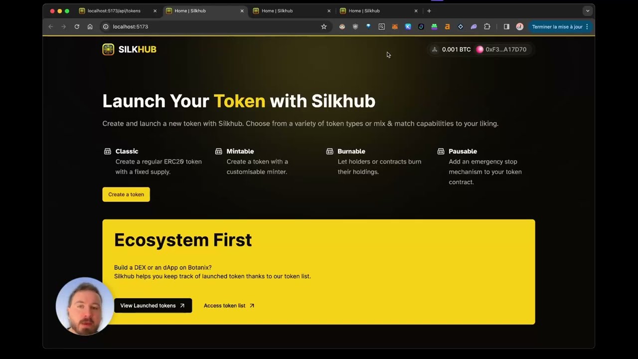 SilkHub - Token Creation, ICOs and Airdrops on Spiderchain