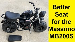 Better Seat for the Massimo MB200S Minibike
