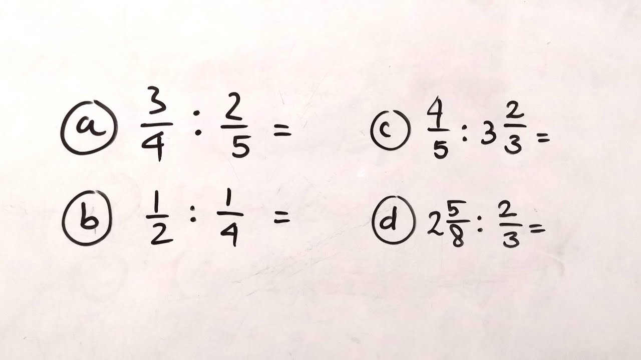 Pembagian Pecahan Campuran Dengan Pecahan Biasa Matematika Sd Youtube