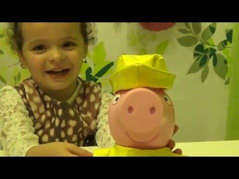 Видео: Свинка Пеппа на русском - Обзор посылки с Амазона / Peppa Pig Rainy Day Doll 9