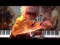 DanMachi - Heroic Desire "Eiyuu Ganbou" (Argonaut) [Familia Myth] -  [Synthesia Piano Tutorial]