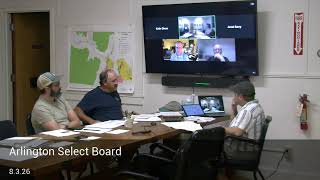 Arlington Select Board 8.3.26