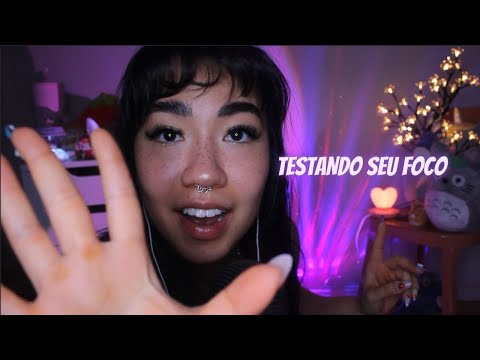 ASMR | Testando seu FOCO com INSTRUÇÕES para te distrair de PENSAMENTOS NEGATIVOS