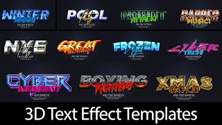 3D Text Effect  In PSD Files |English| |Photoshop Tutorial|