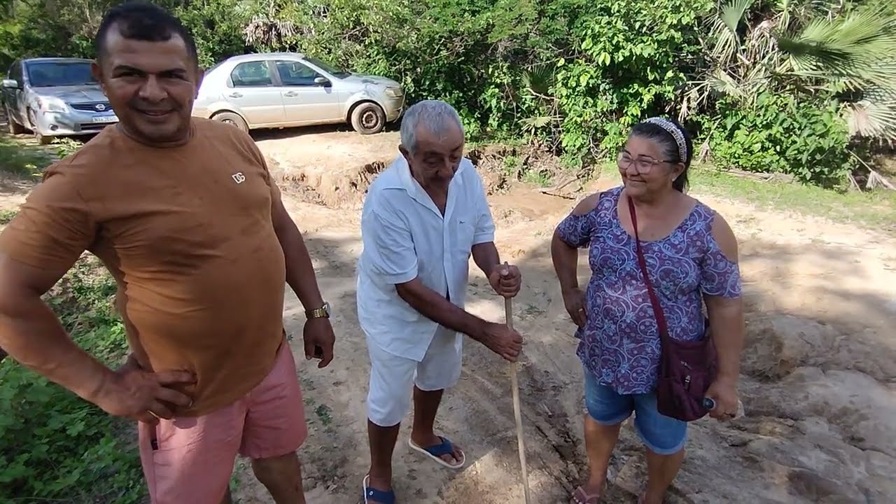 SEU ORACIO VISITA O  PATONHO E NÃO QUERIA PASSAR NO RIACHO