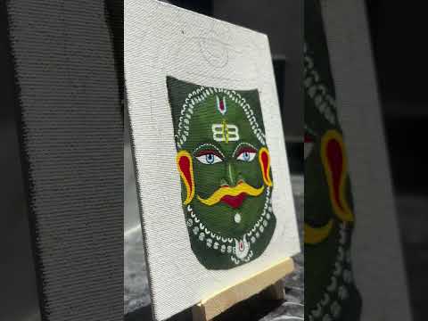 लघु चित्रपट्ट पर महाकाल चित्रण 🤌🎨🖌️#trending #patel_arts #ujjain #jaimahakal