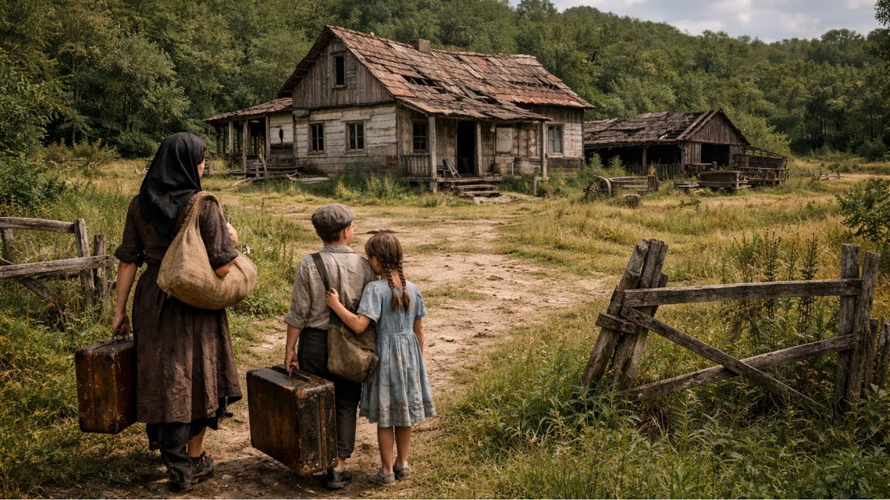 Viúva com Dois Filhos Herda um Sítio Abandonado… O Que Ela Descobre Lá Muda Tudo