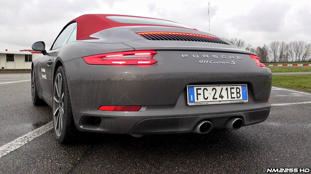 Porsche 991 Carrera S MK2 3.0 Turbo with Sport Exhaust Soundcheck - Valves Open/Closed top gun