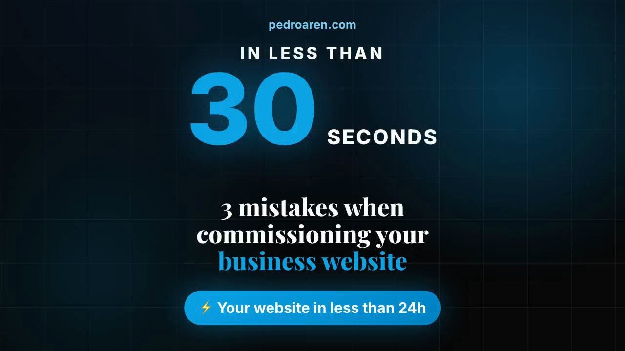 3 mistakes when commissioning your business website