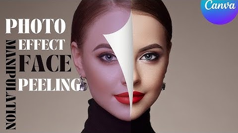 Photo Manipulation face peeling effect|| Canva tutorial