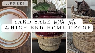 Yard Sale with me \\\\ Affordable Aesthetic Home Decor \\\\ Thrifted Designer Dupes