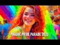 Prague pride parade 2023 in the city center full version