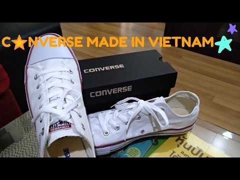 รองเท้าผ้าใบ CONVERSE MADE IN VIETNAM  สวยราคาน่าคบคุ้มจริงๆ👣👣👍👌👟