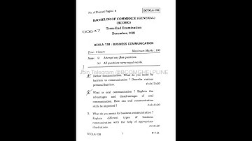 DEC 2021 TEE SOLUTION BCOLA 138 BUSINESS COMMUNICATION