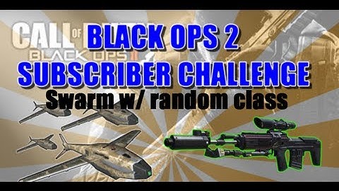 SWARM W/ RANDOM CLASS: Black Ops 2 Subscriber Challenge