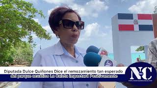 Diputada Dulce Quiñones Dice el remozamiento tan esperado del parque acuático La Caleta