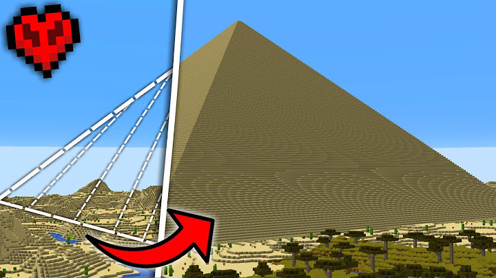 Saya Membangun Piramida Terbesar di Minecraft Hardcore
