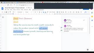 Direct Vs Indirect Thesis Statement