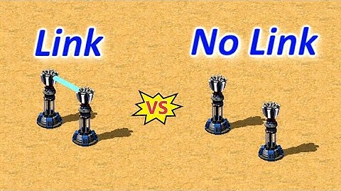 Tower Link vs Normal Towers - Red Alert 2