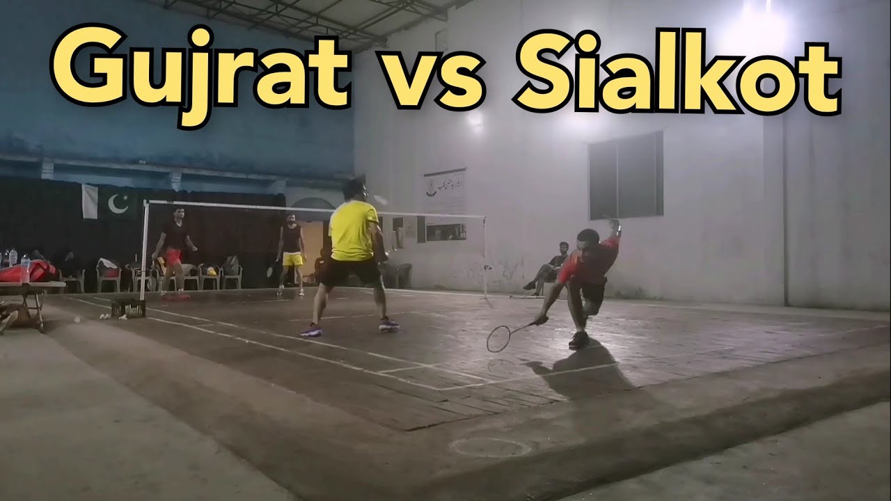 Yasir Ali & Qari Shoiab vs Ibrar & Usman | Gujrat vs Sialkot | Pakistan badminton match