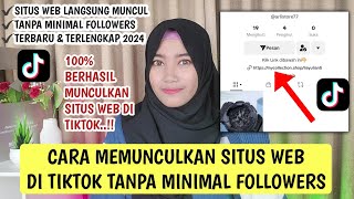 CARA MEMUNCULKAN SITUS WEB DI TIKTOK | CARA MENAMBAHKAN LINK DI BIO TIKTOK