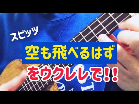 意外に簡単！？スピッツの【空も飛べるはず】をウクレレで弾き語り！コードは７個！