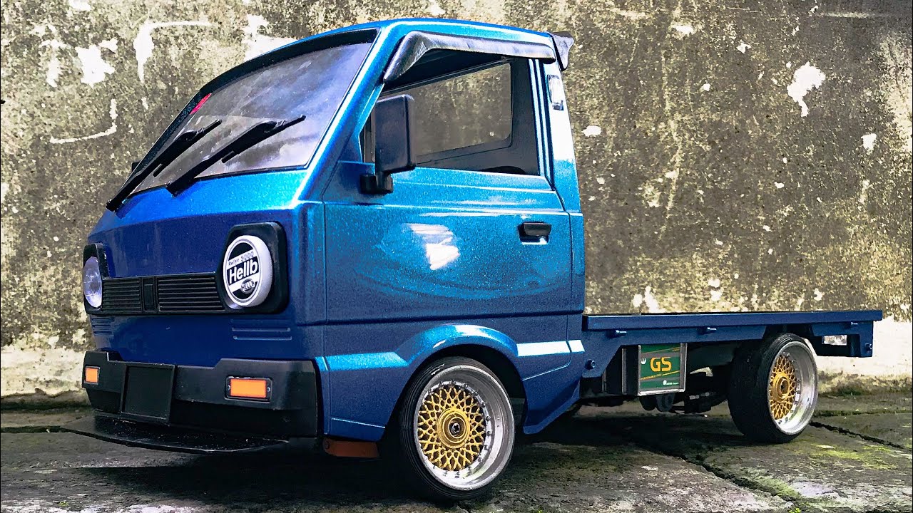 WPL D12 DRIFT KEI TRUCK REPAINT BLUE YouTube