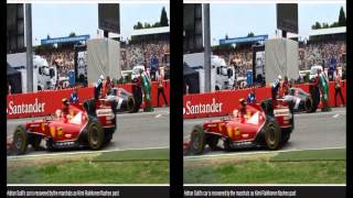 F1 Race 2014  : German Grand Prix   Sutil's Car Recovered By Marshals as Raikkonen Flashes past