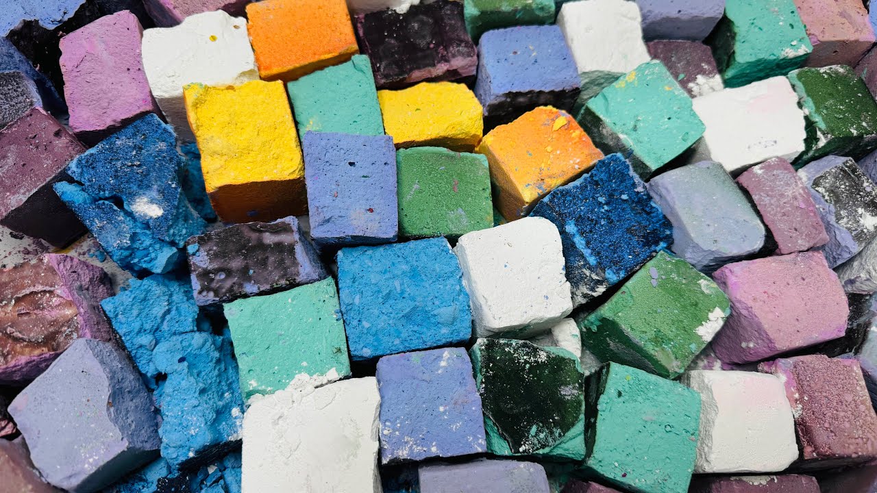 Multi- Colour Chalk ASMR |  Relaxing Chalk ASMR 