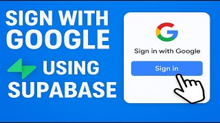 Sign in With Google using Supabase in Flutter | Part 1