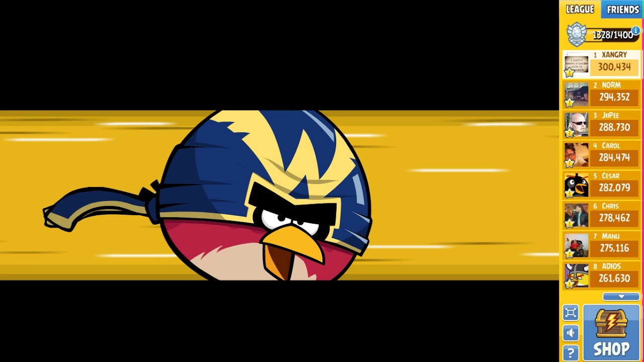 Angry Birds Friends Tournament 312-C Level 1 POWER UP Walkthrough