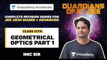Guardians Of IIT-JEE | Geometrical Optics Part 1 | NKC Sir | JEE 2020 Physics