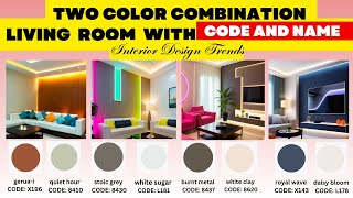 2024 Two Colour Combination For Living Room Walls With Interior Design |  Home Decor 2024