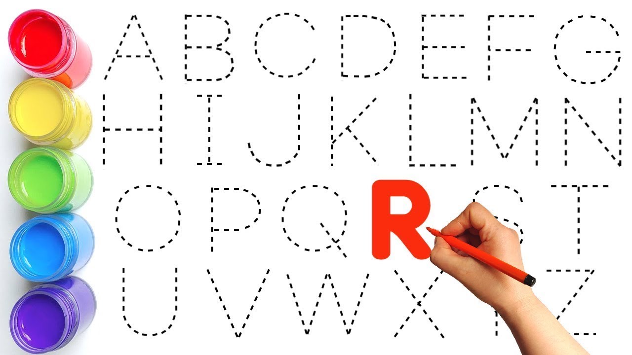 Lovely Way Learn to WRITE and DRAW ABCD in English | A to Z Alphabets ...