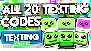 💻 ALL *NEW* SECRET OP WORKING CODES in TEXTING SIMULATOR *2020* 💬| Roblox Texting simulator💬