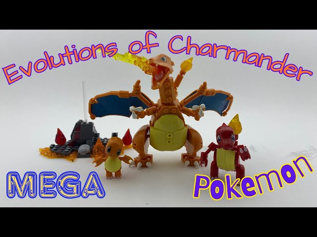 Mega Construx Pokemon Charmander Evolution Building Set Charmeleon