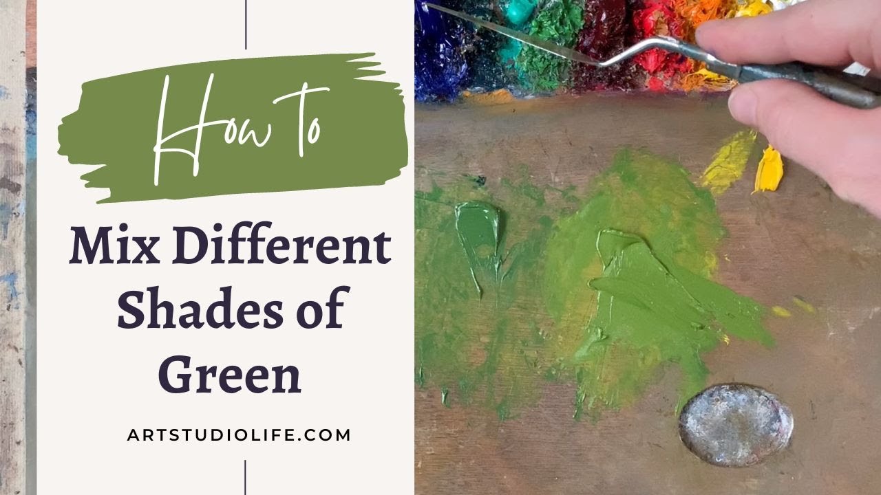Mixing Greens in Two Steps - Jackson's Art Blog