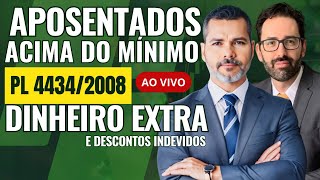 Ao Vivo 13:15 Aposentados Acima do Mínimo Mudança no PL 4434 - Dinheiro Extra + Descontos Indevidos