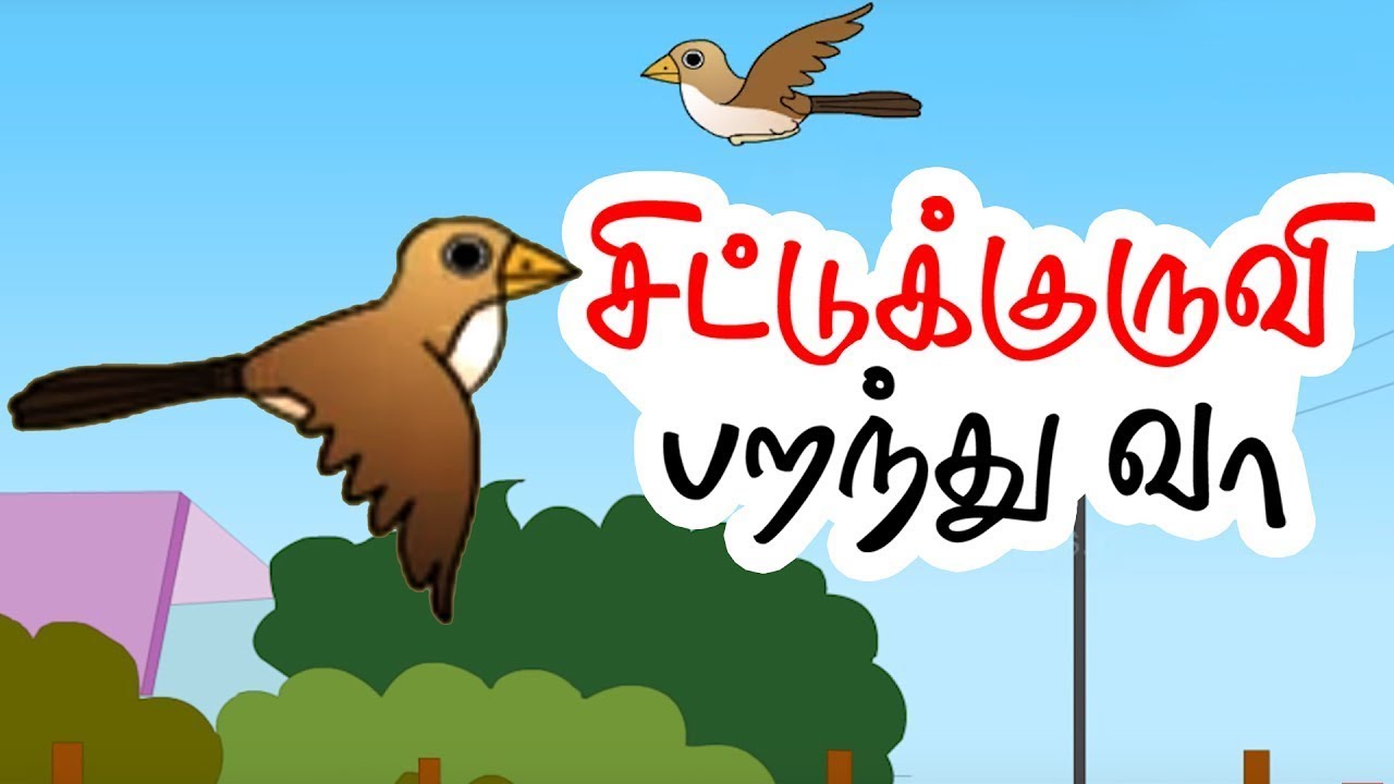 சிட்டுக் குருவி | Chittu Kuruvi | Tamil Nursery Rhymes for kids - YouTube