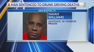 Arkansas man gets 30-year sentence in 2 drunk driving deaths