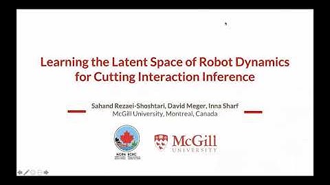 IROS 2020: Learning the Latent Space of Robot Dynamics for Cutting Interaction Inference