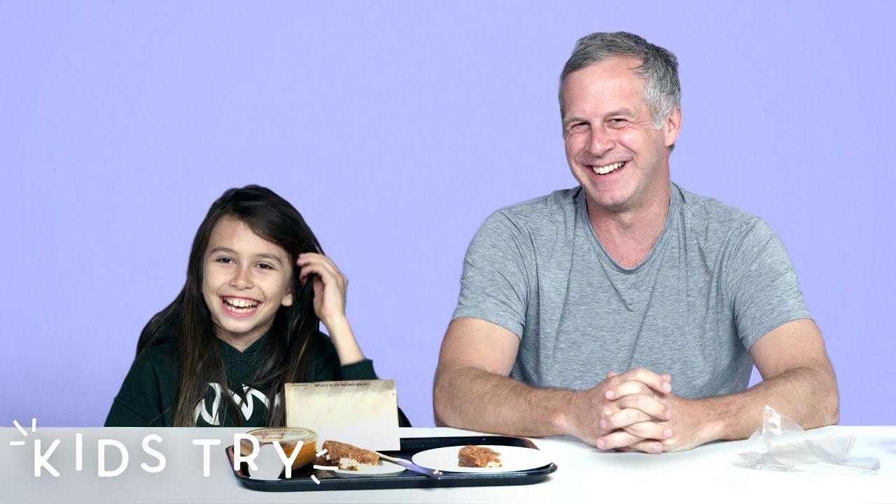 Fletcher Tries His Dad's Dorm Food Kids Try HiHo Kids YouTube