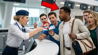 Gate Agent Tears Up Black Man’s Boarding Pass — Unaware He Just Bought the Airline
