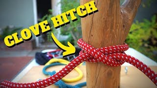 LEARNING THE CLOVE HITCH- Intro to Tree Climbing W/ Bino H and Noah Pt.4
