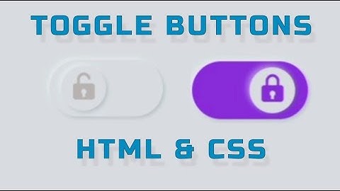 Toggle Buttons Using HTML & CSS | Toggle Button | Unstoppable Coding | #html #css #javascript