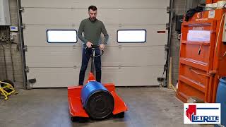 Bespoke Pallet Truck with Angled Forks for Reels | Lift Rite Ltd.