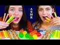 ASMR TIKTOK JELLY FRUIT, NERDS ROPE CANDY, NIK L NIP WAX STICKS EATING SOUND