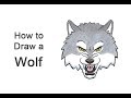 How to draw a wolf head cartoon