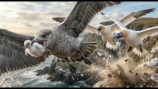 Northern Gannet: 1825 Days From The Skua's Target To The 60mph Ocean Missile | Animals